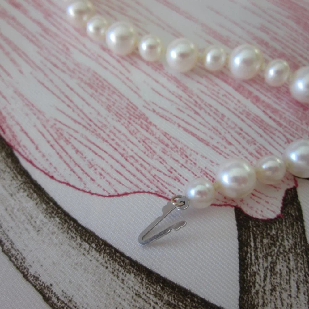 Blue Nile Freshwater Cultured Pearl Garland Necklace in 14k White Gold